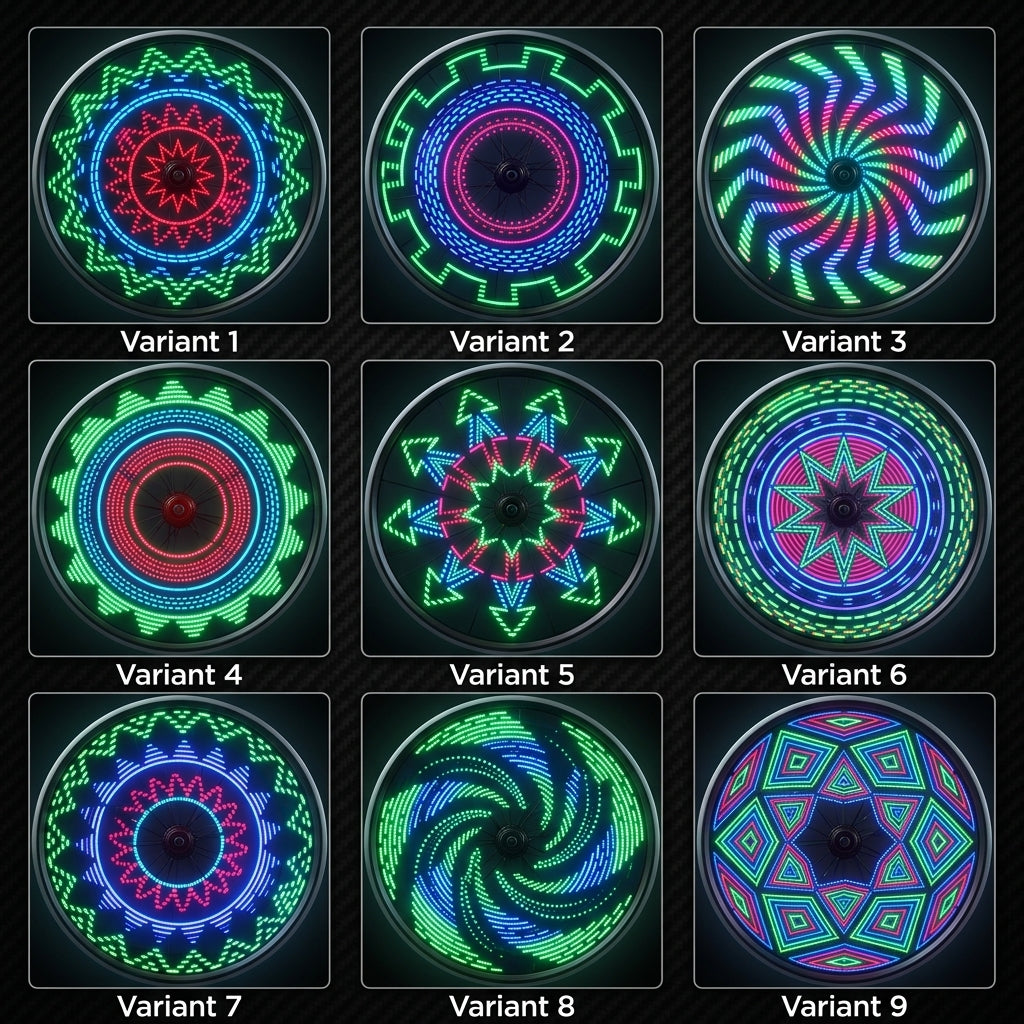 Colorful Spoke LED Light